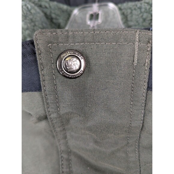 Columbia Jacket Men Large Green Sherpa Fleece Lined Full Zip Windbreaker - Picture 3 of 16
